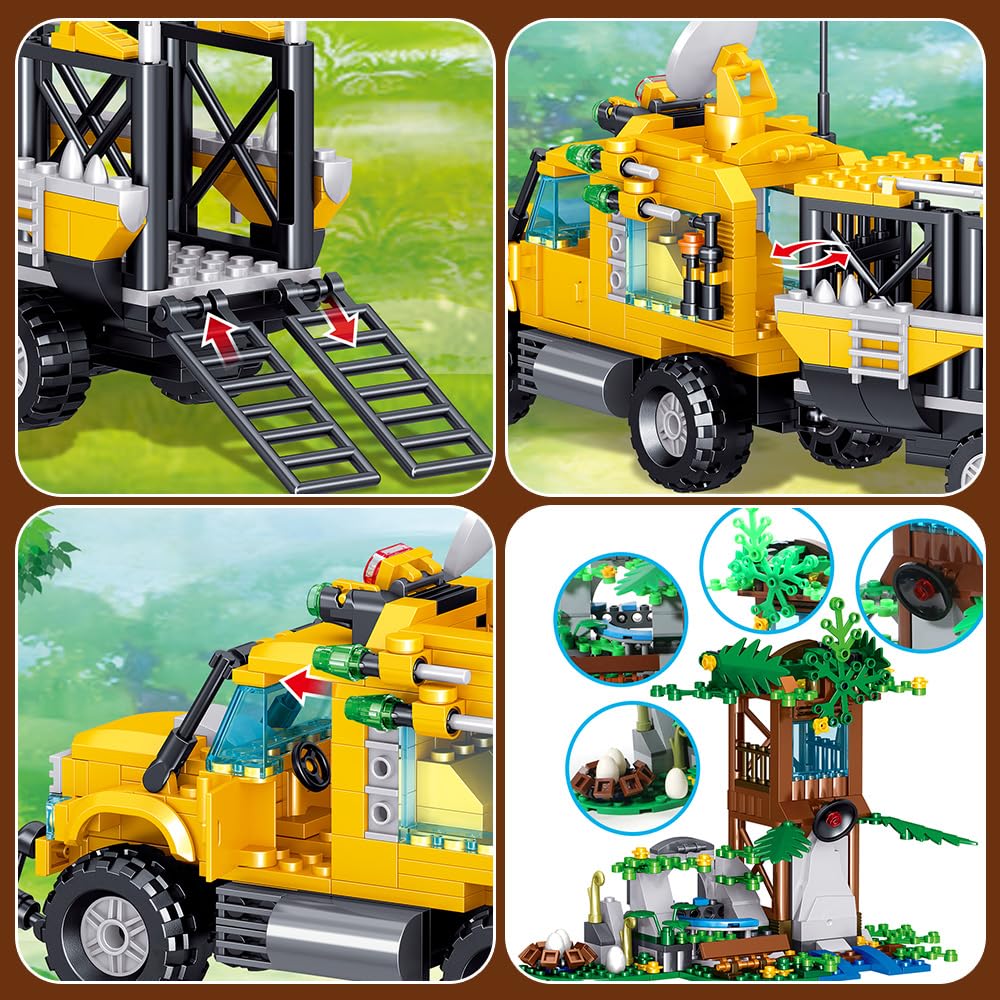 Mesiondy Dinosaurs Building Blocks Set, Dinosaur Toys For Age 8-14 Years,Dinosaur Park World, Birthday Gifts For Boys And Girls (546 Pcs)