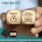 JCHCAMRY 2 Pcs Anniversary Wooden Movie and Activity Date Night Decision Dice Decider Valentines Day Gifts for Him Her Christmas