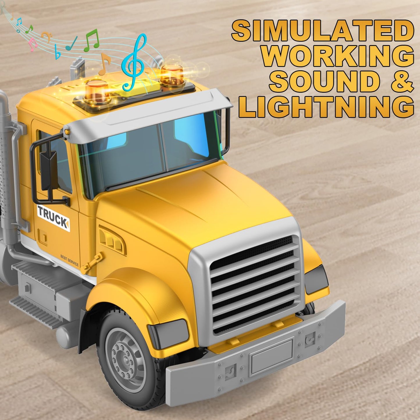 DOWELLIN Carrier Vehicle Truck Toys for Kids, Includes Carrier Car and Bulldozer Truck, Cars Toy Birthday Gift for 3+ Years Old