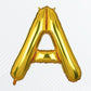 Flyloons Gold Alphabet Letter Foil Balloons for Name A Birthday Decoration Items, Anniversary, Baby Shower, Bachelorette, Weddin