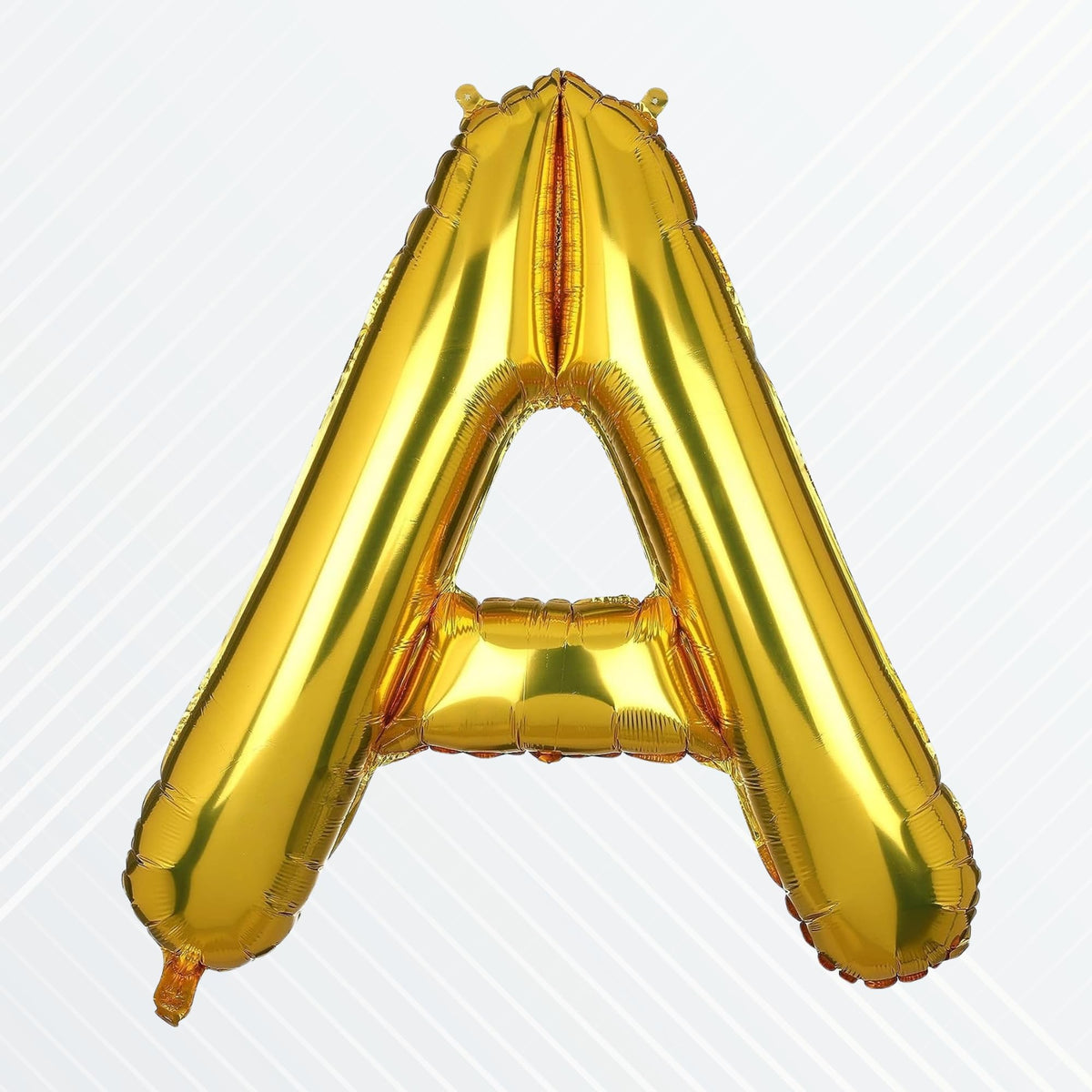 Flyloons Gold Alphabet Letter Foil Balloons for Name A Birthday Decoration Items, Anniversary, Baby Shower, Bachelorette, Weddin