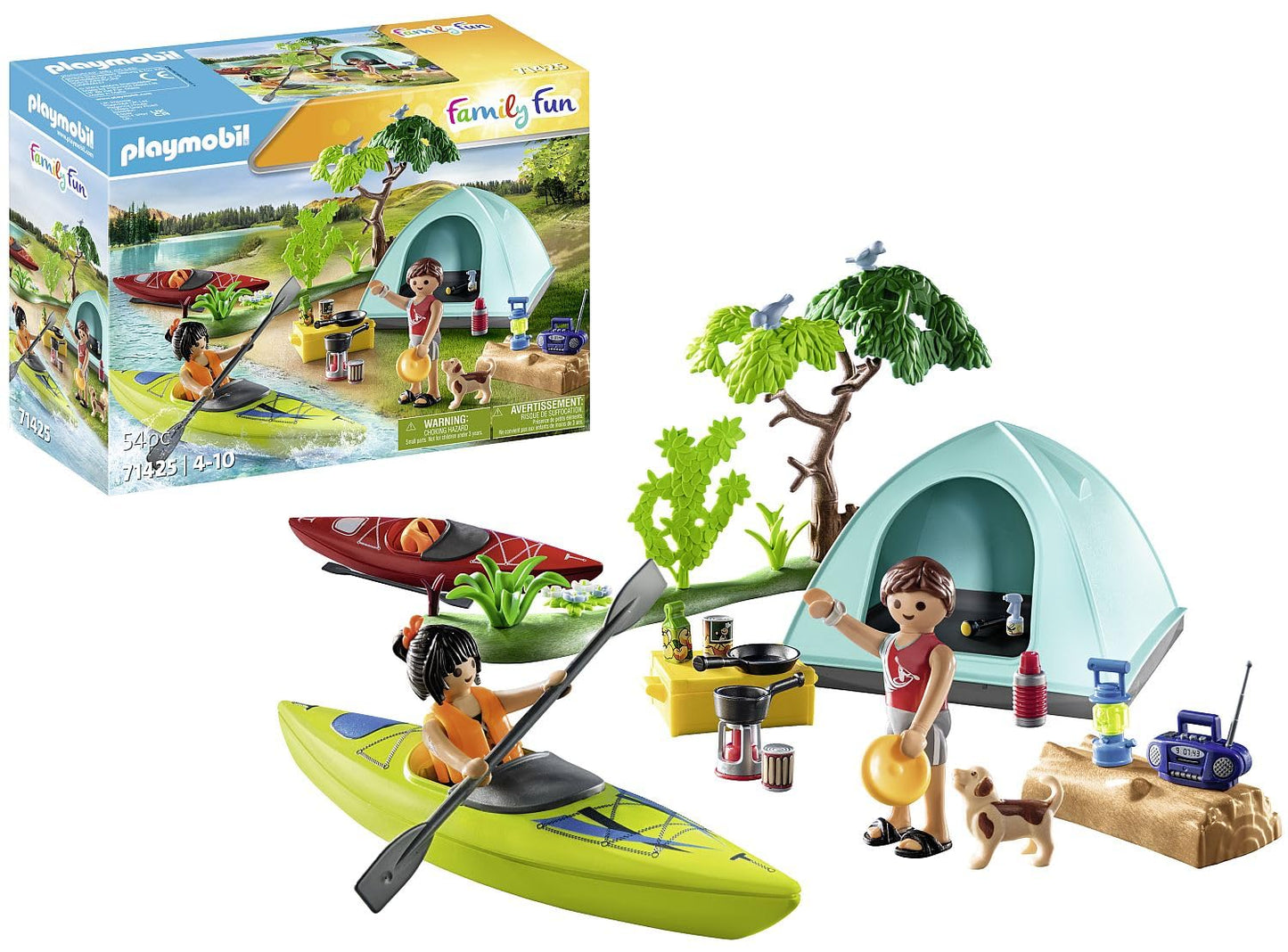 Playmobil Camping with Kayaks-New