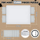 1500 Piece Rotating Puzzle Board 4 Drawers And Cover, 35'X28' Double Sided Felt Mat Portable Jigsaw Puzzle Table With Lazy Susan Spinning For Adults And Kids