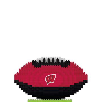 Foco Wisconsin Badgers Ncaa 3D Brxlz Football Puzzle 1Z