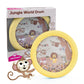 Edushape Jungle World Drum For Baby - Set Of 1 Baby Drum Toy For Toddlers 1-3 - Small Drums Musical Toy For Babies 1 Year Old And Up, Soothing Sounds, Fun Tummy Time And Sensory Development