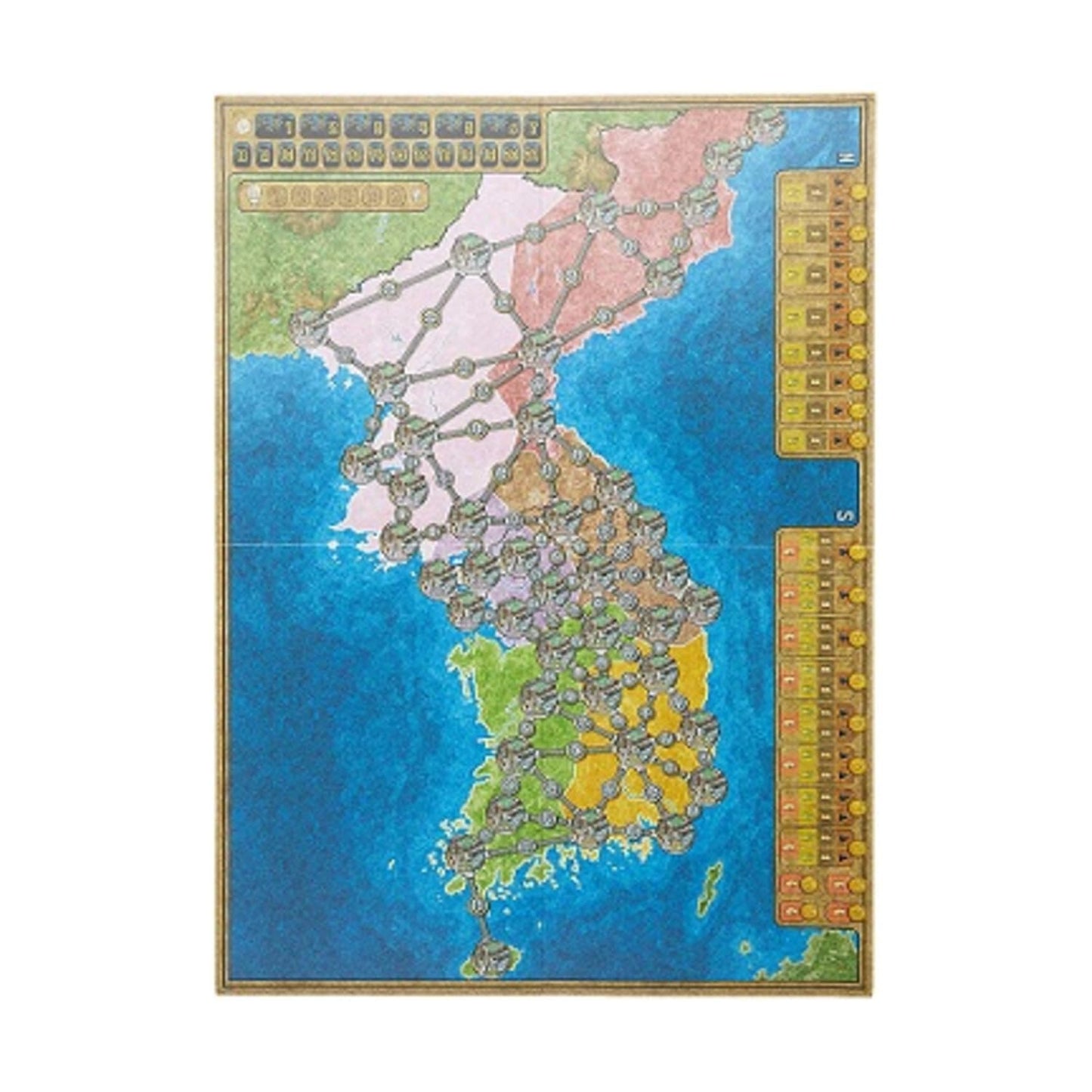 Rio Grande Games Power Grid Expansion: China/Korea, Green, Model RGG373, Paper Material