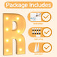 Imprsv 3Ft Marquee Light Up Letters R, Large Light Up Letters, Big Marquee Letters For Party Decorations Baby Shower Anniversary