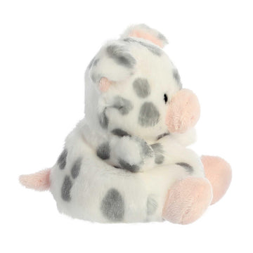 Aurora® Spotted Piglet™ Stuffed Animal - Mini White Pocket-Sized Palm Pals™ Collectible - 5 Inches