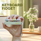 Keyboard Fidget Toy, Finger Fidget Clicker Keychain Accessories Autism Sensory Toys Stress Relief For Adults (Four Colors)