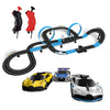 Agm Mastech High Speed Series Dual Track Set, 8.4M Electric Track With 4 Vehicles Official Licensed Slot Car Racing, Comes With 2 Hand Controls And Track Parts And A Lap Counter.