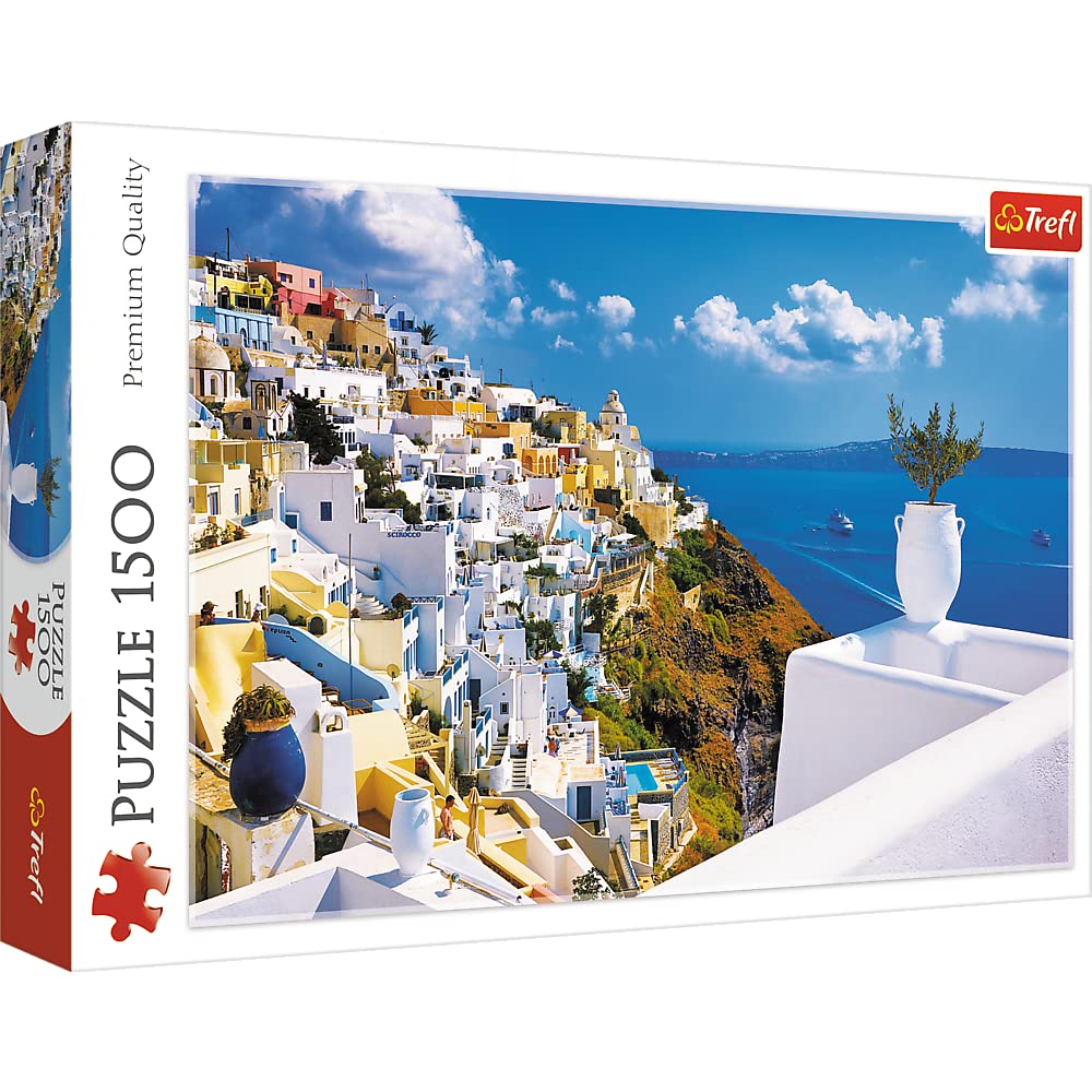Trefl 1500 Piece Jigsaw Puzzle Santorini  Greece  Multicolor
