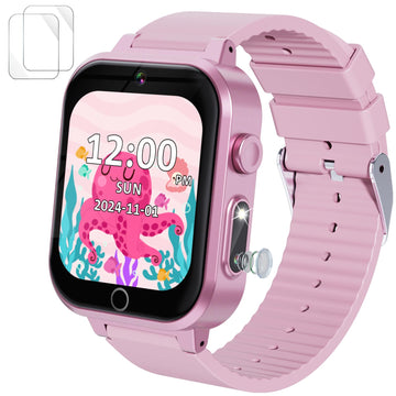 Smart Watch For Kids Toys For Ages 5-7,Ziegoal Dual Camera Kids Watches For Girls Toys Age 6-8,Christmas Birthday Gifts For 7 8 9 Year Old Girls,Kids Watch Learn Card Video Players Toys For Girls 8-10