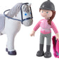 Haba Little Friends Horse Riding Play Set - Rider Sanya, Mare Saphira And Accessories