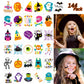 144 Pcs Halloween Temporary Tattoos, Waterproof Pumpkin Tattoos Stickers For Kids Children Party Favors, 72 Patterns Multicolor