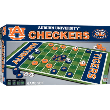 MasterPieces Family Game - NCAA Auburn Tigers Checkers - Officially Licensed Board Game for Kids & Adults 13 x 21