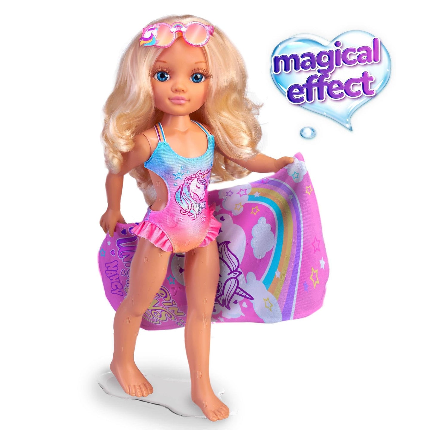 NANCY 16 Fashion Doll with Magic Towel and Swimwear Accessories for Ages 3+