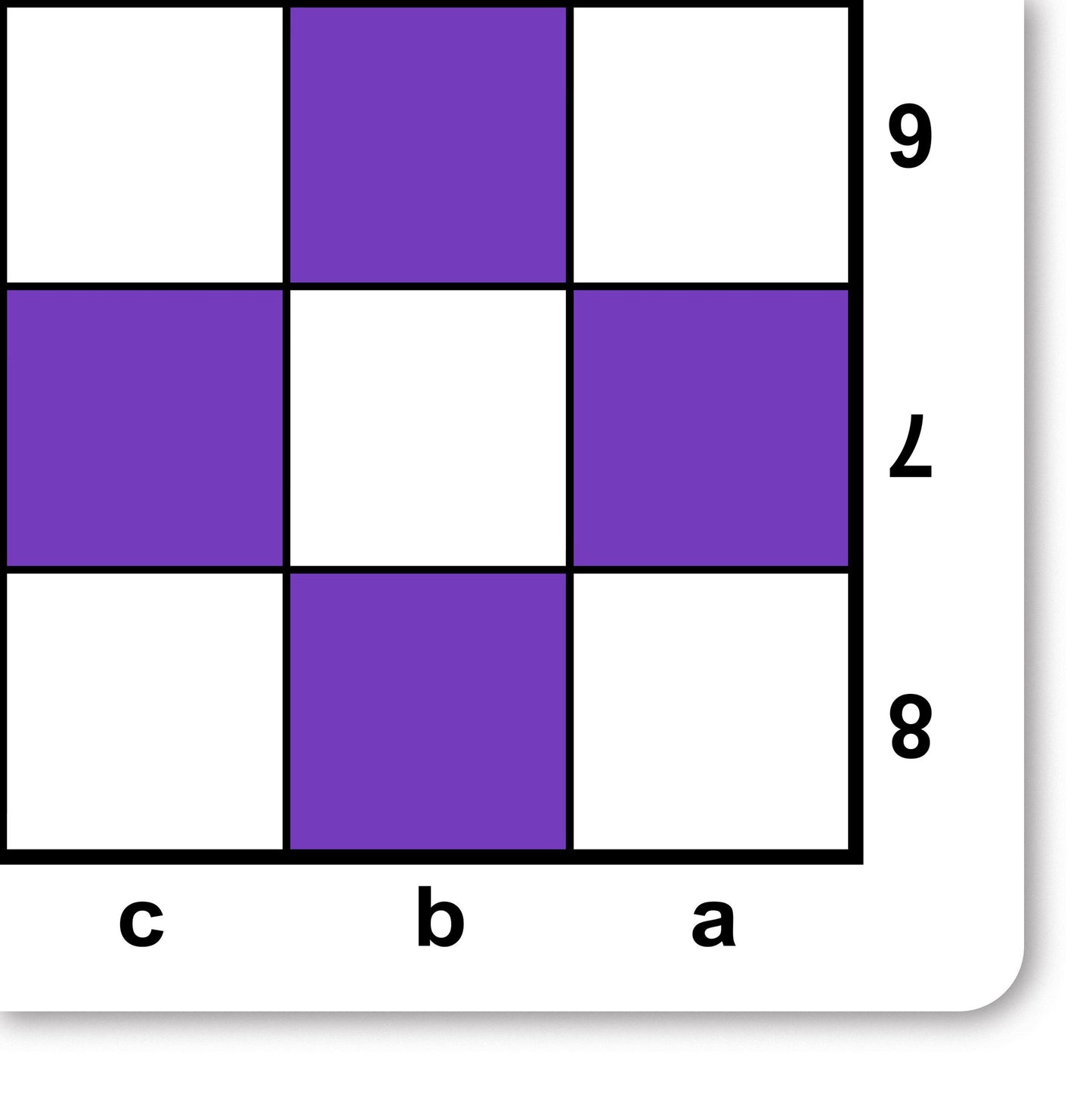 WE Games Mousepad Chess Board 20 in. Purple Color with Classic Design - enhanced Tournament Chess Mat  Perfect Travel Chess Board for mature-themeds