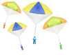 Toys+ Light Up 4 Pack Tangle Free tossing Parachute Men Glow in The Dark! Blue  Orange  Green and Purple! for Kids and Children Parachute Man Set  Easter Basket