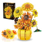 YYMayLsh Sunflowers Building Set for mature-themed  Van Gogh Prints Art Botanical Collection for Woman Girls 14+  Home Decor/Valentine/Christmas  1009PCS