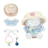 Vpdslabubu Clothes For Labubu(No Dolls) - The Set Includes 5 Accessories, Including A Heart-Shaped Velvet Hat, Glasses, A Handma