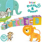 Boppi Baby Stacking Blocks Jungle Safari Animal Toys With Letters And Numbers, Montessori Cubes For Toddlers, Preschool Learning