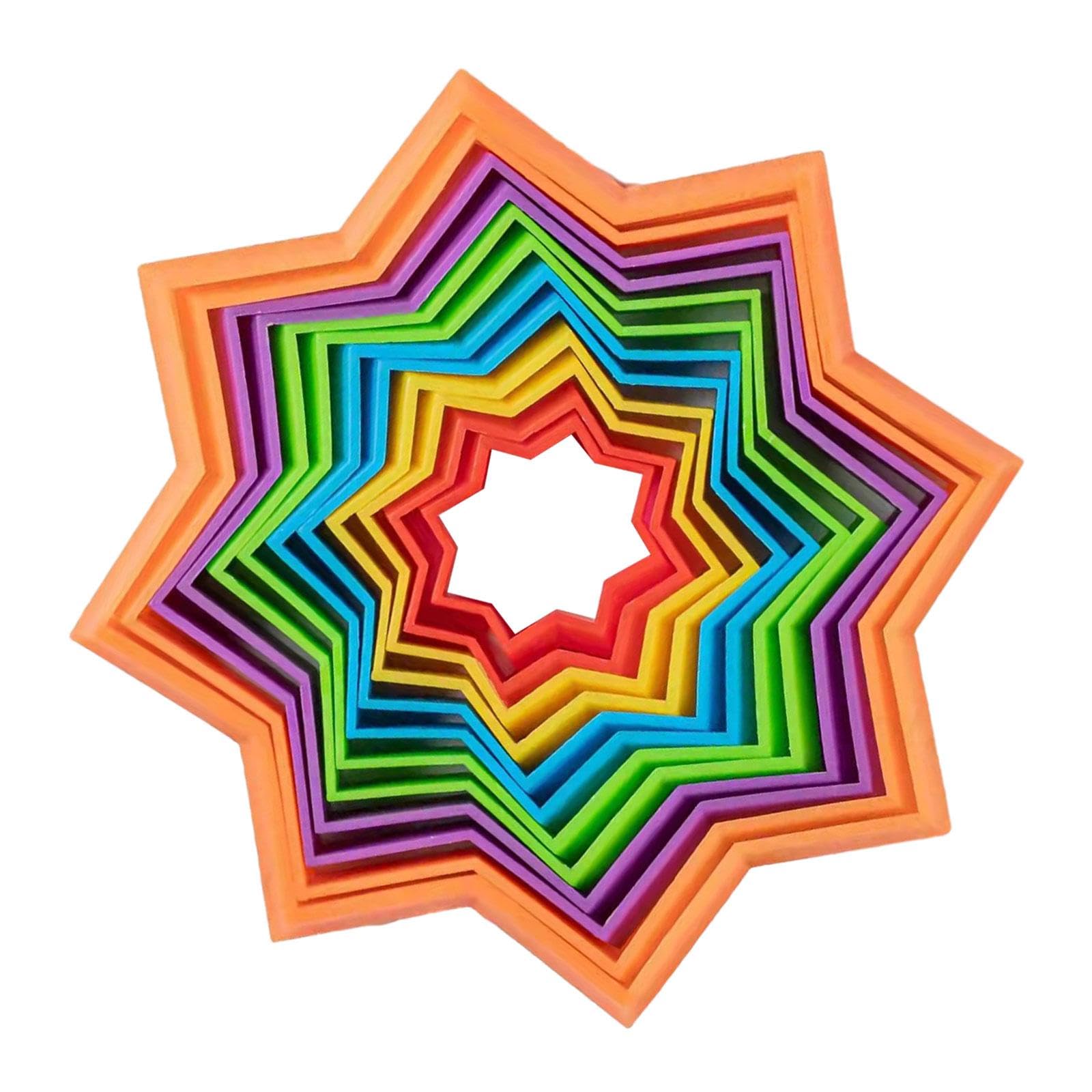 Calandis Novelty Star Sensory Toys Party Favor Learning Toy For Friends Adults Red Rainbows | Toys For Baby