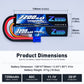 Zeee 3S Lipo Battery 7200mAh 11.1V 80C with EC5 Connector Hard Case Battery Compatible with RC Car RC Truck RC Boat LOSI Associa