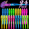 24 Pack 2 Style Invisible Ink Pen With Uv Black Light Easter Basket Stuffers Secret Spy Pens Magic Disappearing Ink Markers School Supplies Kids Party Favors Boys Girls Easter Goodie Bags Fillers