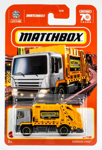 Matchbox Garbage King (Orange) 70 Years