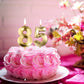 Gold 85th & 58th Birthday Candles,Gold Number 85 58 Cake Topper for Birthday Decorations Party Decoration
