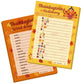 YQUQWN 32PCS Thanksgiving Party Games Set, Thanksgiving Trivia Game Word Scramble Pattern Guessing Game for Family Party Activit