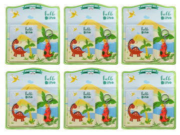 Kidizkart Stationery Gift Set for Kids with Diary and Keychain Party Favor Return Gift Set for Boys/Girls Birthday Gift (Dinosau