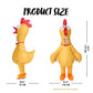 Spooktacular Creations Kids Halloween Inflatable Costumes, Scream Rubber Chicken Blow Up Costumes, Yellow Full Body Inflatable Suit With Squeakers For Halloween Costume Cosplay Themed Parties