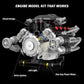 SANGQAOFU V8 Engine Model Kit That Works  Visible Building Blocks Sets with APP Control  Motor & LED Light  Model Car Kits for mature-themeds & Boys Kids 14+ Year Old (689 PCS)