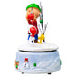 Charlie Brown And Snoopy Snowy White Glitter 7 X 5 Resin Holiday Musical Figurine