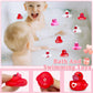 Amenon 28 Pack Valentines Rubber Ducks Valentines Gifts For Kids Toddlers Bath Squeeze Toys With Cards Classroom School Exchange Gifts Prizes Party Favor Birthday Goodie Bag Pool Bathtub Toys