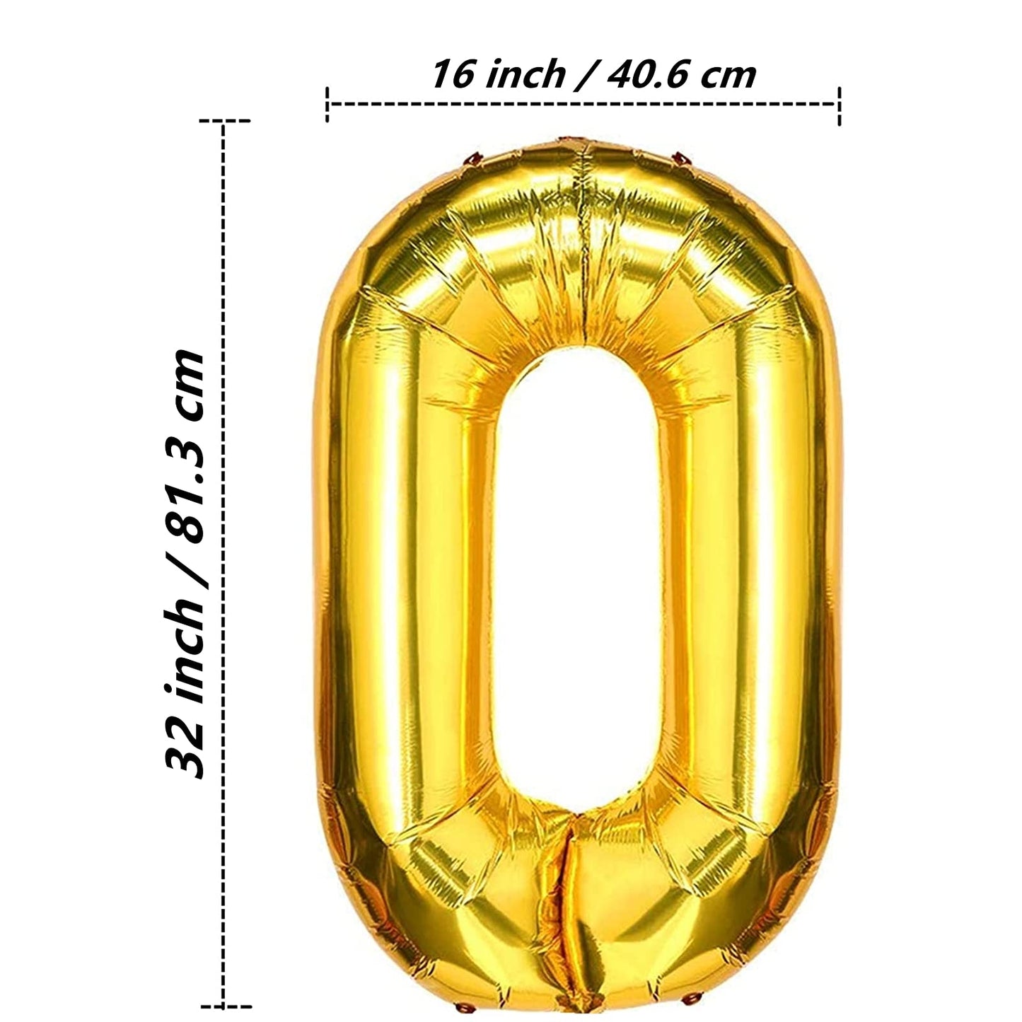Virtue Morals 32 Pcs 32 Inch Foil Chain Balloons Jumbo Chain Balloons For 80S 90S Party Decorations Giant Balloon Chain Balloons Gold