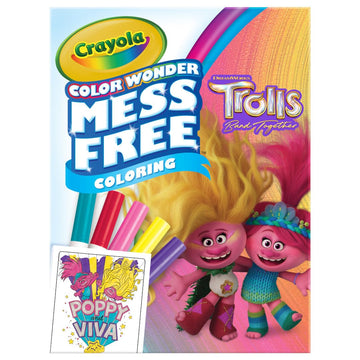 Crayola Trolls 3 Color Wonder Activity Set, Trolls Mess Free Coloring Pages For Toddlers, Trolls Toys & Gifts, Toddler Stocking Stuffers