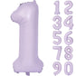 40 In Matte Purple Number Balloons Helium Foil Mylar Balloon Birthday Party Banquet Decoration Digital 1