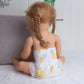 Medylove 10 Pcs Reborn Baby Doll Diapers Accessories For 17-22 Inch Dolls Underwear Reusable Reborn Baby Clothes Set Cute Yellow