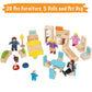 My Wooden Dollhouse Family Set