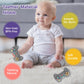 Hooku Silicone Teething Toys For Babies 0-6 Months, Teethers For Babies 6-12 Months, Remote Teether For Baby, Sensory Toys For B