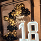 Bezente 18 Inch Metallic Gold Balloons - 30 Pack Large Chrome Latex Balloons for Weddings, Baby Showers, Graduations, and Birthdays