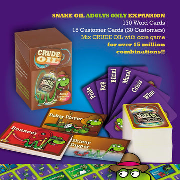 Snake Oil Crude Oil - Uncensored Game Expansion Pack For Adults - The Spicy Selling Party Game