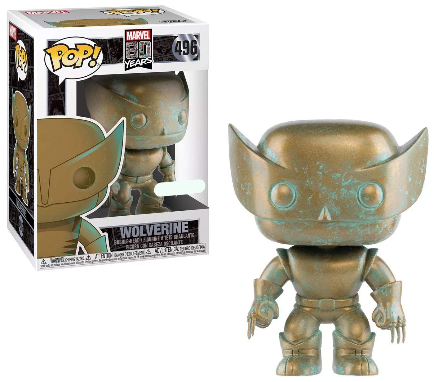 Funko Pop! Marvel 80Th Anniversary - Wolverine [Patina] # 496 - Target Exclusive