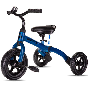 YGJT 3 in 1 Tricycle for Toddlers Age 2-5 Years Old, Folding Kids Balance Bikes with Adjustable Seat and Removable Pedal, Ride-o