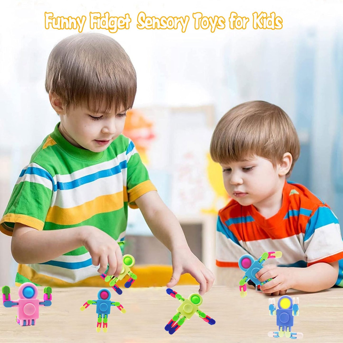 Transformable Fidget Spinners For Kids And Adults, 4 Pack Fidget Toys For Teens Anxiety, Sensory Toys For Autism Adhd Stress Rel