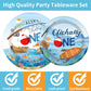 Ofishally One Birthday Party Decorations- 96PCS O Fishally One Plates and Napkins Party Supplies Fishing First Birthday Decorati
