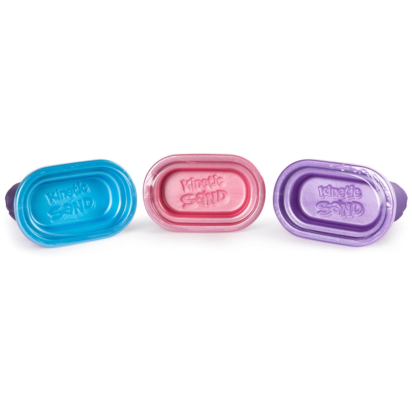 Kinetic Sand Shimmering Sand 3 Pack with Sandcastle Molds