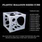 Auihiay 18 Holes Balloon Sizer Box Cube, 2-10 Inch Collapsible Plastic Balloon Size Measurement Tool For Balloon Garland, Balloon Arch And Balloon Column (For Two People Use)